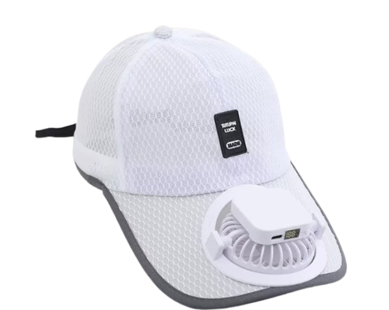 গরমে আর ঘাম নয়! স্মার্ট ফ্যান ক্যাপ – মাথায় ঠান্ডা বাতাস সবসময়