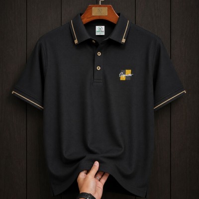 Premium China Pique Polo Shirt for Men | Contrast Collar & Sleeve Stripe Design | M, L, XL, XXL