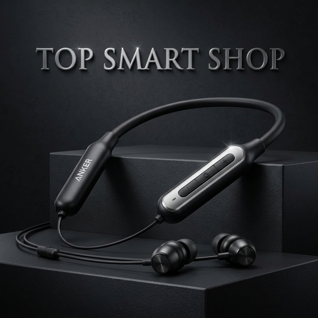 Anker ES67 Magnetic Wireless Neckband Bluetooth 5.4 Extra Bass 600mAh Type C HD Call Black